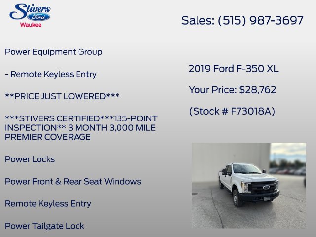 Used 2019 Ford F350 XL w/ Power Equipment Group AWD/4WD image 16