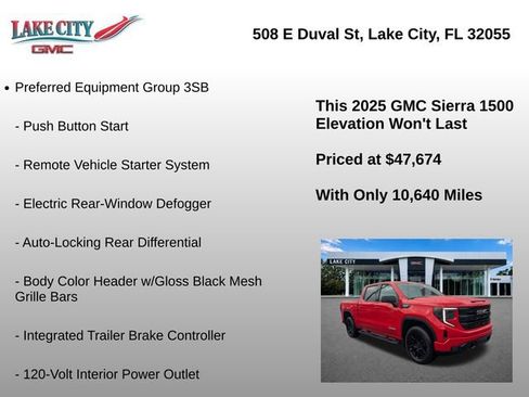 Used 2025 GMC Sierra 1500 Elevation w/ Preferred Package AWD/4WD image 15