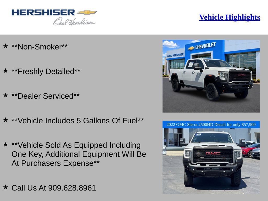 Used 2022 GMC Sierra 2500 Denali w/ Denali Ultimate Package AWD/4WD image 2
