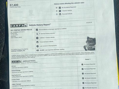 Used 2001 Pontiac Grand Prix SE image 12