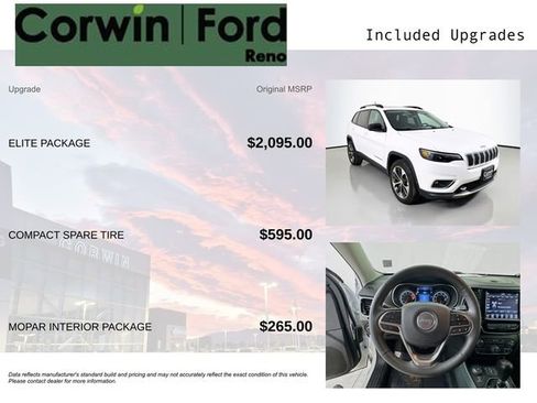 Used 2022 Jeep Cherokee Limited w/ Elite Package image 3