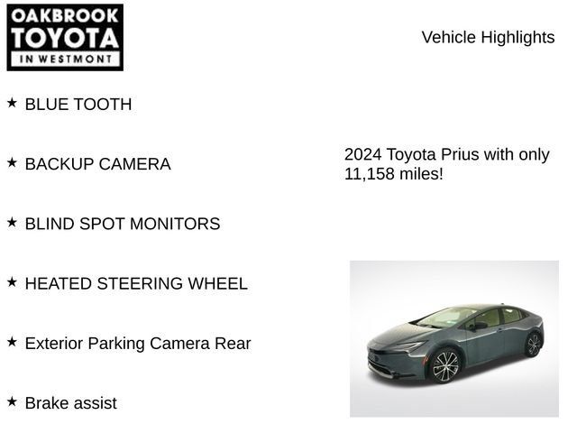 Used 2024 Toyota Prius XLE AWD/4WD image 5