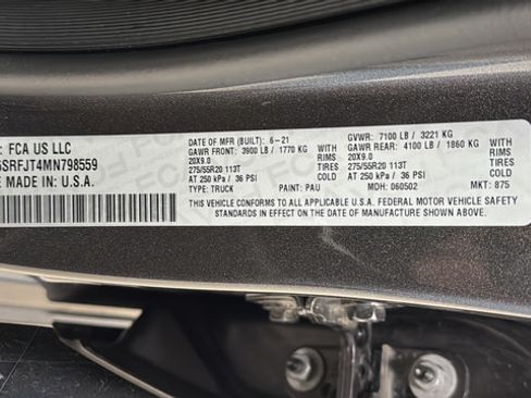 Used 2021 RAM 1500 Laramie AWD/4WD image 38