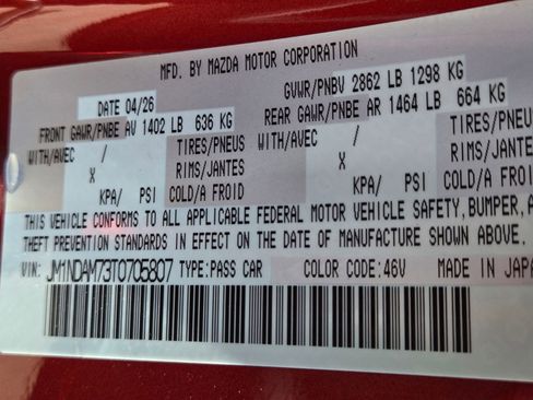 New 2026 MAZDA MX-5 Miata RF Grand Touring RWD image 21