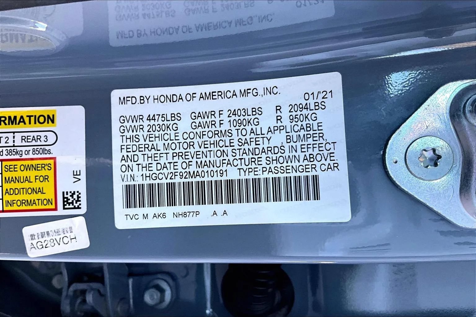 Used 2021 Honda Accord Touring image 16