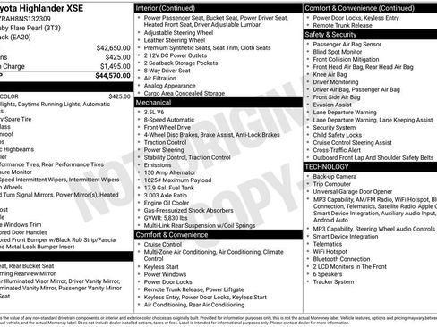 Used 2022 Toyota Highlander XSE FWD image 37