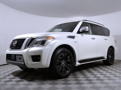 Used 2020 Nissan Armada Platinum w/ Captain's Chairs Package AWD/4WD image 2