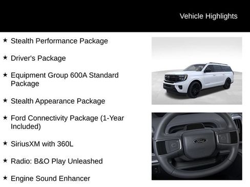 Certified 2026 Ford Expedition Max Platinum w/ Stealth Performance Package AWD/4WD image 8