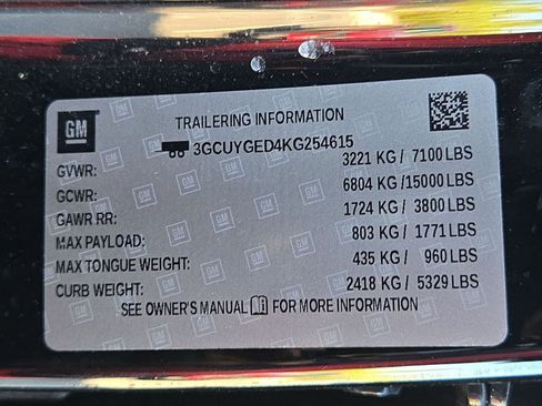 Used 2019 Chevrolet Silverado 1500 LTZ w/ LTZ Convenience Package AWD/4WD image 15