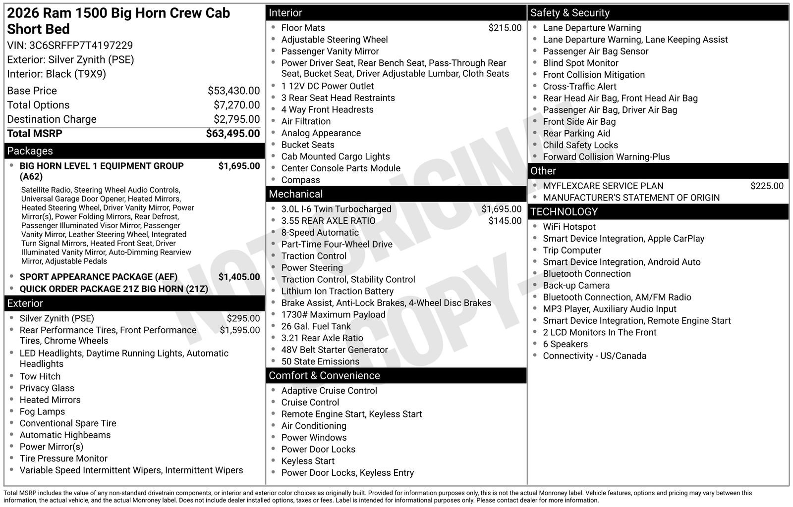 New 2026 RAM 1500 Big Horn AWD/4WD image 15