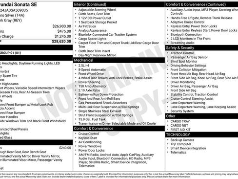 Used 2025 Hyundai Sonata SE image 7