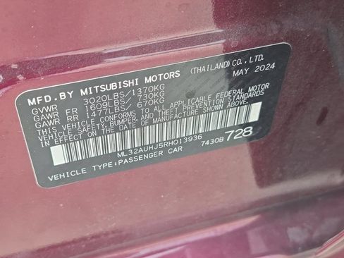Used 2024 Mitsubishi Mirage ES FWD image 29