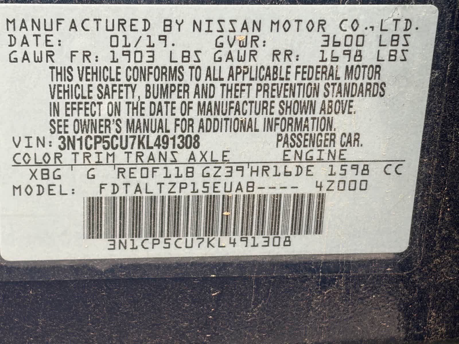 Certified 2019 Nissan Kicks SR FWD image 22
