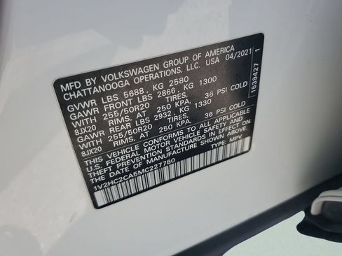 Used 2021 Volkswagen Atlas Cross Sport SE AWD/4WD image 27