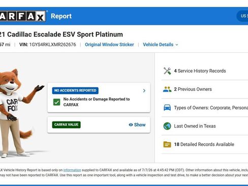 Used 2021 Cadillac Escalade ESV Sport Platinum AWD/4WD image 10
