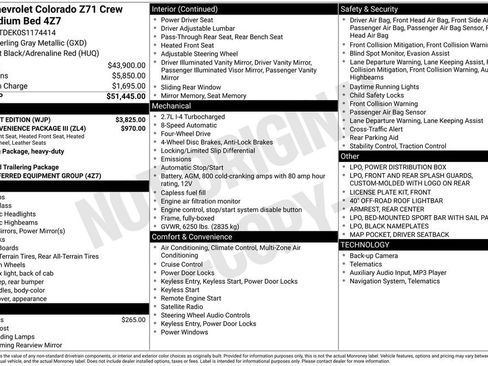 Used 2025 Chevrolet Colorado Z71 w/ Midnight Edition AWD/4WD image 6