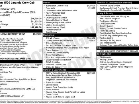 Certified 2020 RAM 1500 Laramie AWD/4WD image 4