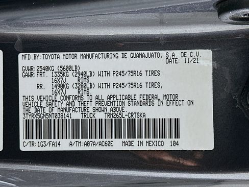 Used 2022 Toyota Tacoma SR RWD image 12