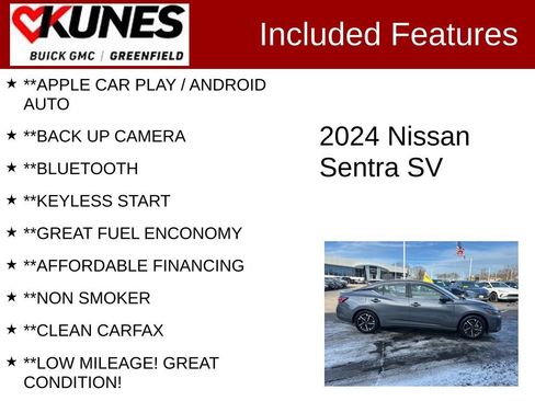 Used 2024 Nissan Sentra SV image 2