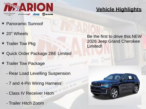 New 2026 Jeep Grand Cherokee Limited w/ Trailer Tow Package AWD/4WD image 5