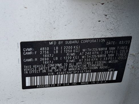 Certified 2023 Subaru Outback Limited AWD/4WD image 12