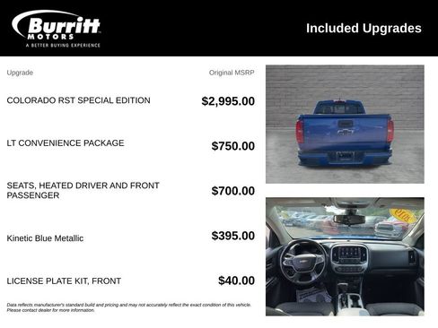 Used 2019 Chevrolet Colorado LT w/ Colorado RST Special Edition AWD/4WD image 6