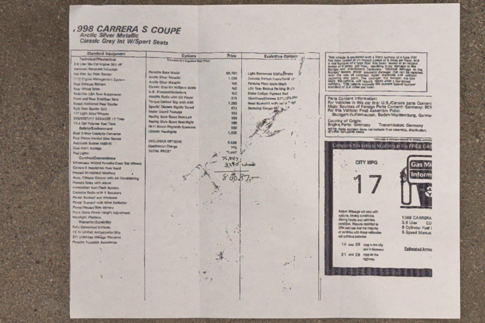 Used 1998 Porsche 911 Carrera S RWD image 9