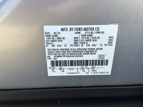 Used 2018 Ford Explorer Limited w/ Equipment Group 301A FWD image 22