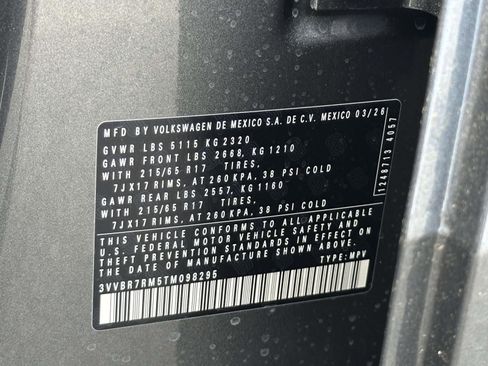 New 2026 Volkswagen Tiguan S AWD/4WD image 16