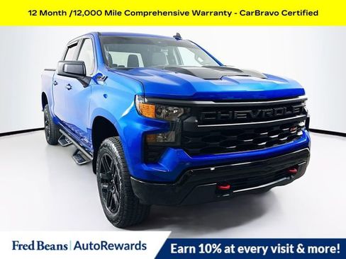 Certified 2023 Chevrolet Silverado 1500 Custom Trail Boss w/ LPO, Dark Essentials Package AWD/4WD image 1