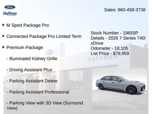 Used 2026 BMW 740i xDrive AWD/4WD image 5