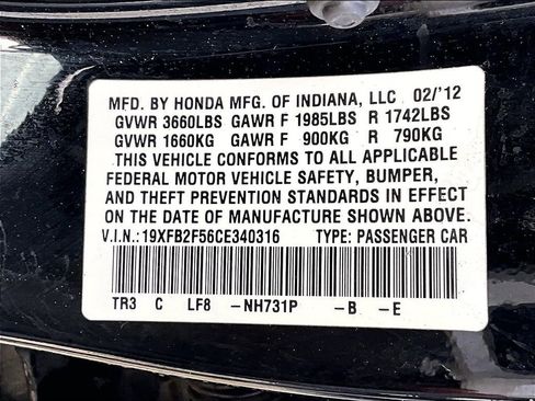 Used 2012 Honda Civic LX image 26