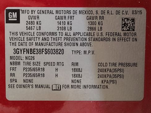 Used 2015 Cadillac SRX Luxury w/ Driver Awareness Package FWD image 33