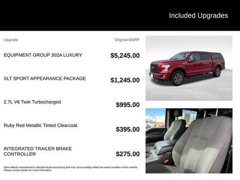 Used 2017 Ford F150 XLT w/ Equipment Group 302A Luxury image 5