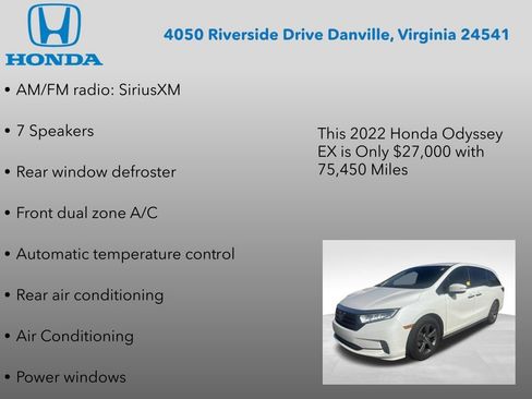 Used 2022 Honda Odyssey EX image 7
