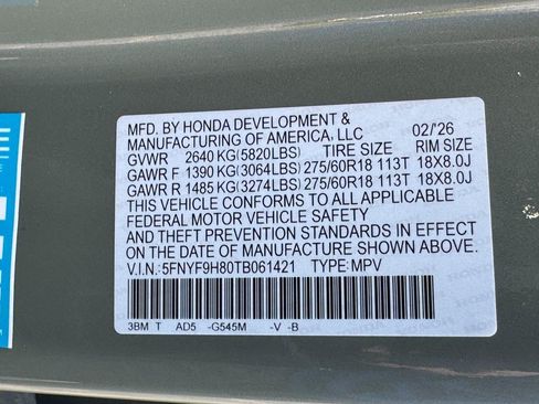 Certified 2026 Honda Passport TrailSport Elite image 28