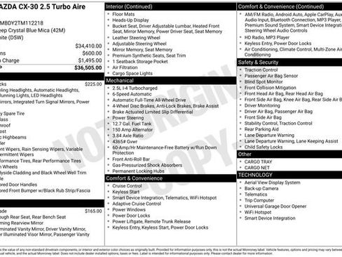 New 2026 MAZDA CX-30 2.5 Turbo w/ Premium Package AWD/4WD image 26