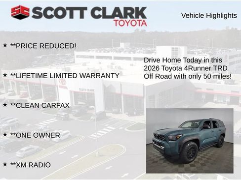 Used 2026 Toyota 4Runner TRD Off-Road AWD/4WD image 12