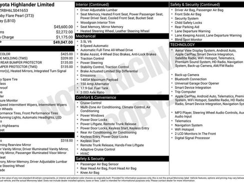 Used 2020 Toyota Highlander Limited AWD/4WD image 5
