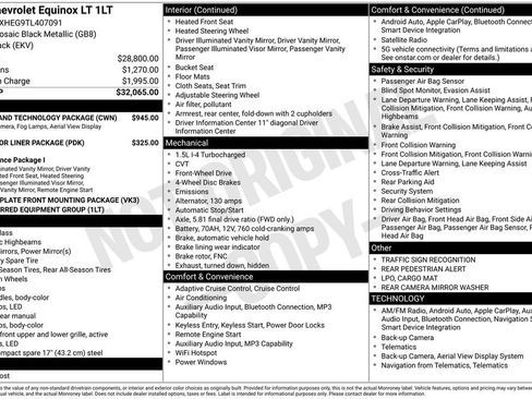 New 2026 Chevrolet Equinox LT w/ Safety and Technology Package FWD image 3