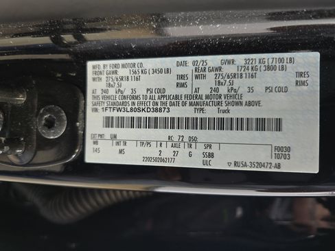 Used 2025 Ford F150 XLT w/ Equipment Group 301A Standard AWD/4WD image 31