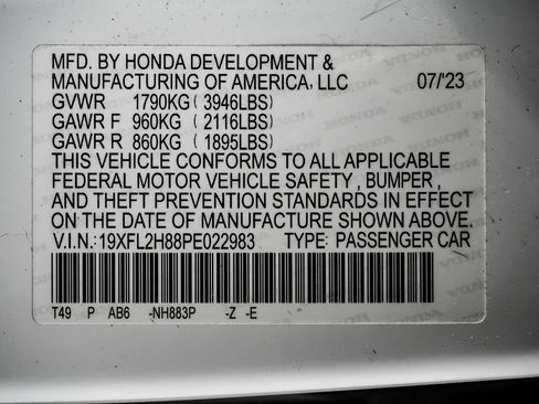 Used 2023 Honda Civic Sport image 55