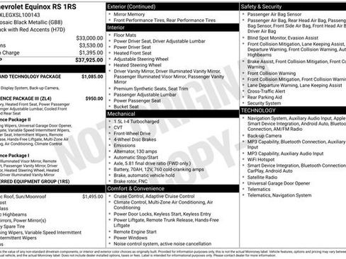 Used 2025 Chevrolet Equinox RS w/ Safety and Technology Package FWD image 5