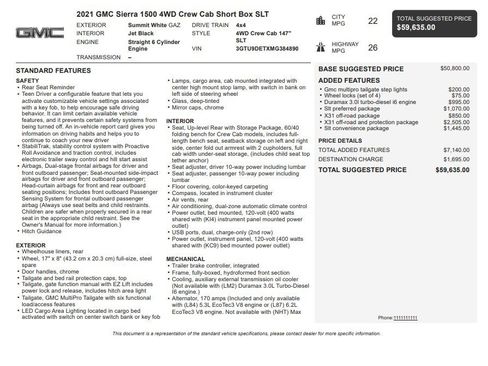 Certified 2021 GMC Sierra 1500 SLT AWD/4WD image 34