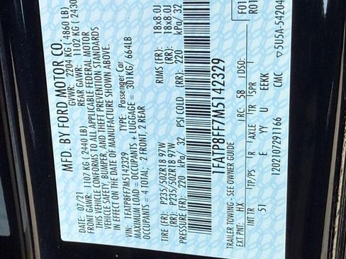 Used 2021 Ford Mustang GT Premium w/ Equipment Group 401A image 31