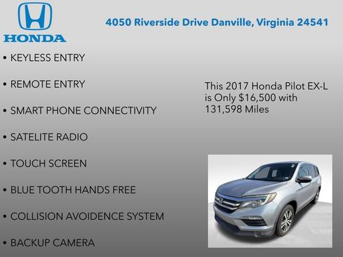 Used 2017 Honda Pilot EX-L image 7