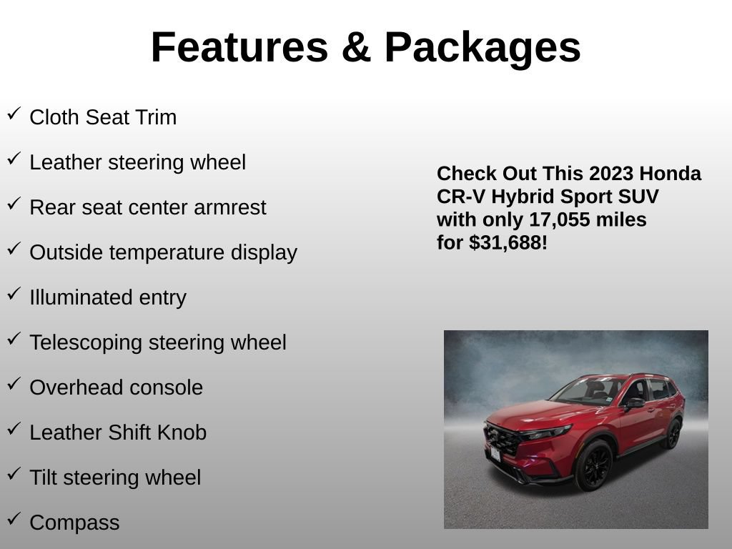 Certified 2023 Honda CR-V Sport image 24
