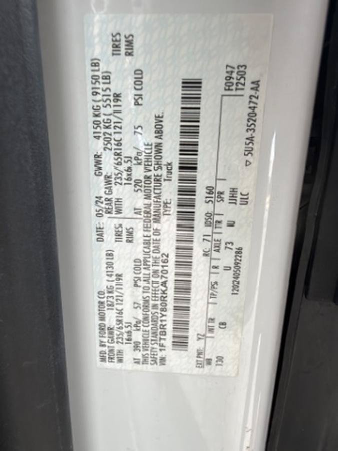 Used 2024 Ford Transit 250 Low Roof w/ Exterior Upgrade Package RWD image 20
