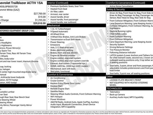 Certified 2023 Chevrolet TrailBlazer ACTIV AWD/4WD image 30