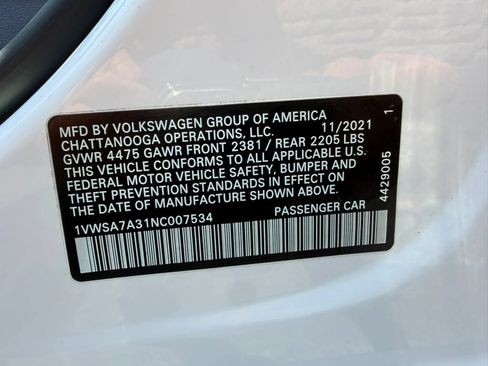 Used 2022 Volkswagen Passat 2.0T SE FWD image 22